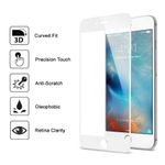 Laptop, Telefoane si Tablete - Telefoane mobile si accesorii - Accesorii Telefoane - Folii protectie telefoane - Folie Sticla 3D iPhone 7 / iPhone 8 Alba Full Cover Protectie Ecran Antisoc Tempered Glass HC - Infinity.ro