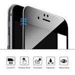 Laptop, Telefoane si Tablete - Telefoane mobile si accesorii - Accesorii Telefoane - Folii protectie telefoane - Folie Sticla 3D iPhone 7 / iPhone 8 Neagra Full Cover Protectie Ecran Antisoc Tempered Glass HC - Infinity.ro