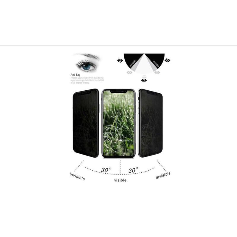 Laptop, Telefoane si Tablete - Telefoane mobile si accesorii - Accesorii Telefoane - Folii protectie telefoane - Folie tempered glass 9H Privacy Anty-Spy, pentru iPhone XR - Infinity.ro
