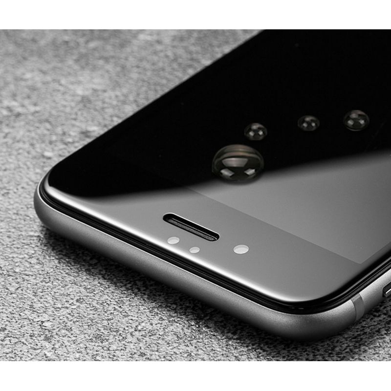 Laptop, Telefoane si Tablete - Telefoane mobile si accesorii - Accesorii Telefoane - Folii protectie telefoane - Folie Sticla 3D iPhone 7 / iPhone 8 Neagra Full Cover Protectie Ecran Antisoc Tempered Glass HC - Infinity.ro
