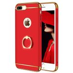 Laptop, Telefoane si Tablete - Telefoane mobile si accesorii - Accesorii Telefoane - Huse telefoane - Husa telefon Apple Iphone 8 Plus ofera protectie 3in1 Ultrasubtire Lux Red Matte G Ring - Infinity.ro