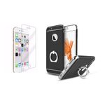 Laptop, Telefoane si Tablete - Telefoane mobile si accesorii - Accesorii Telefoane - Huse telefoane - Pachet husa Apple iPhone 6 Plus/6S Plus,MyStyle Elegance Luxury 3in1 Ring Black, folie de sticla gratis - Infinity.ro