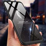 Laptop, Telefoane si Tablete - Telefoane mobile si accesorii - Accesorii Telefoane - Huse telefoane - Husa 360° Matte Full Protection Gema Mixt pentru Huawei Mate 20 Lite (fata + spate ) , negru - Infinity.ro