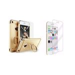 Laptop, Telefoane si Tablete - Telefoane mobile si accesorii - Accesorii Telefoane - Huse telefoane - Pachet husa Apple iPhone 6/6S, MyStyle Elegance Luxury 3in1 Ring Gold, folie de sticla gratis - Infinity.ro