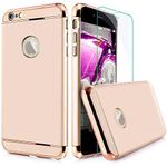 Laptop, Telefoane si Tablete - Telefoane mobile si accesorii - Accesorii Telefoane - Huse telefoane - Husa telefon Iphone 6/6S offera protectie 360° 3in1 Ultrasubtire - Gold - Infinity.ro