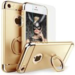 Laptop, Telefoane si Tablete - Telefoane mobile si accesorii - Accesorii Telefoane - Huse telefoane - Pachet husa Apple iPhone 6/6S, MyStyle Elegance Luxury 3in1 Ring Gold, folie de sticla gratis - Infinity.ro