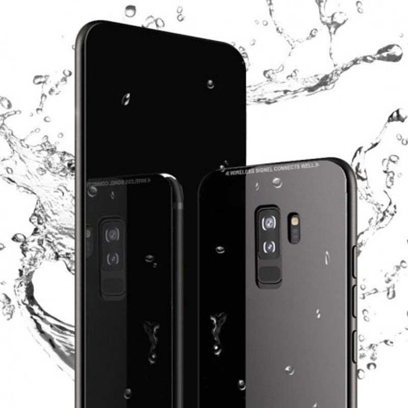 Laptop, Telefoane si Tablete - Telefoane mobile si accesorii - Accesorii Telefoane - Huse telefoane - Husa Samsung Galaxy S9, MyStyle Back Glass, husa cu sticla securizata pe spate de culoare neagra - Infinity.ro