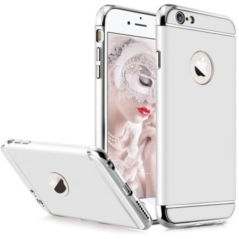Laptop, Telefoane si Tablete - Telefoane mobile si accesorii - Accesorii Telefoane - Huse telefoane - Pachet husa Apple iPhone 6/6S, MyStyle Elegance Luxury 3in1 Silver, folie de sticla gratis - Infinity.ro