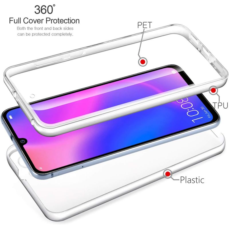 Laptop, Telefoane si Tablete - Telefoane mobile si accesorii - Accesorii Telefoane - Huse telefoane - Husa telefon 360, TPU/PC, Compatibil cu Huawei P30 Pro, Transparent - Infinity.ro