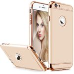 Laptop, Telefoane si Tablete - Telefoane mobile si accesorii - Accesorii Telefoane - Huse telefoane - Husa telefon Iphone 6/6S offera protectie 360° 3in1 Ultrasubtire - Gold - Infinity.ro