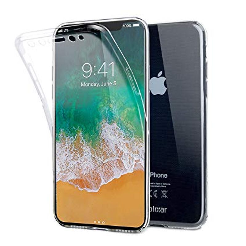 Laptop, Telefoane si Tablete - Telefoane mobile si accesorii - Accesorii Telefoane - Huse telefoane - Husa compatibila cu Apple iPhone X, MyStyle FullBody ultra slim TPU, fata - spate transparenta - Infinity.ro