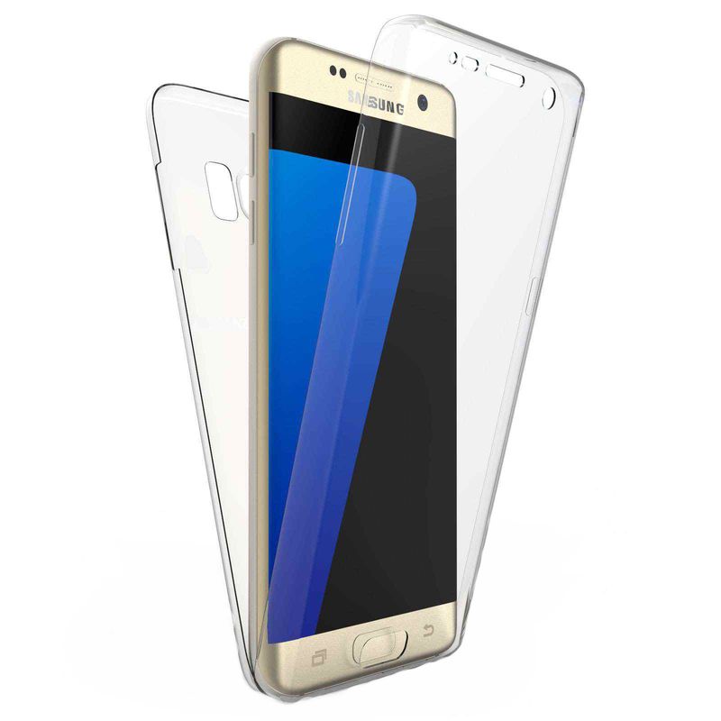 Laptop, Telefoane si Tablete - Telefoane mobile si accesorii - Accesorii Telefoane - Huse telefoane - Husa de protectie pentru Samsung S7 Edge Full Tpu 360 Transparent - Infinity.ro