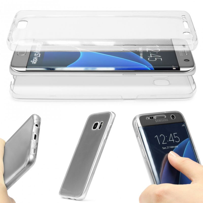 Laptop, Telefoane si Tablete - Telefoane mobile si accesorii - Accesorii Telefoane - Huse telefoane - Husa de protectie pentru Samsung S7 Edge Full Tpu 360 Transparent - Infinity.ro