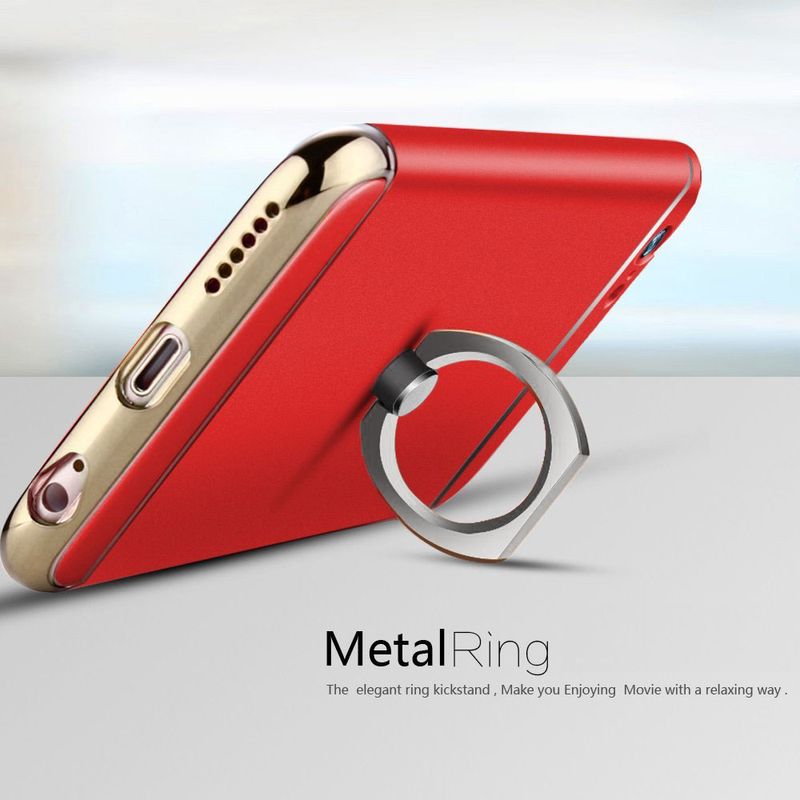 Laptop, Telefoane si Tablete - Telefoane mobile si accesorii - Accesorii Telefoane - Huse telefoane - Husa telefon Iphone 6 Plus / 6S Plus offera protectie 360° 3in1 Ultrasubtire - Red S Matte Ring + Folie - Infinity.ro