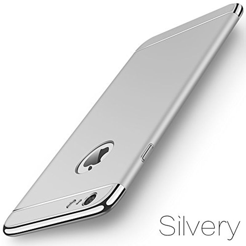 Laptop, Telefoane si Tablete - Telefoane mobile si accesorii - Accesorii Telefoane - Huse telefoane - Husa telefon Iphone 6 / 6S ofera protectie 3in1 Ultrasubtire - Silver Matte - Infinity.ro
