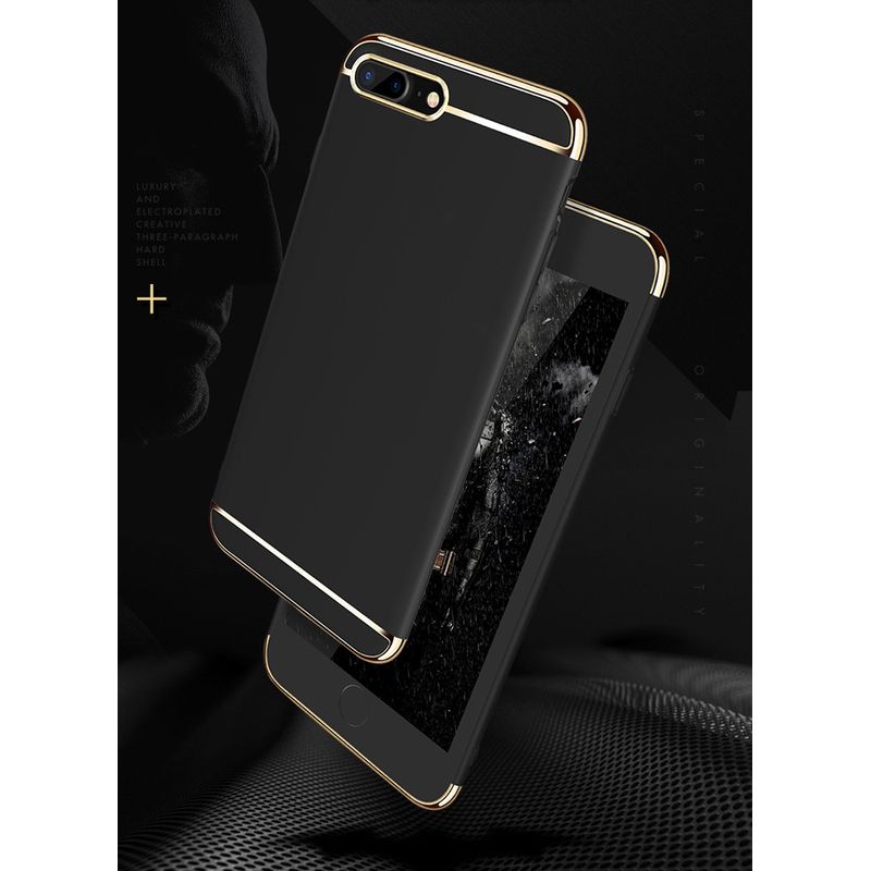 Laptop, Telefoane si Tablete - Telefoane mobile si accesorii - Accesorii Telefoane - Huse telefoane - Husa telefon Apple Iphone 8 ofera protectie Subtire 3in1 Lux Black Matte Full - Infinity.ro