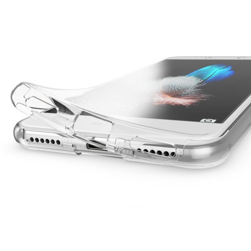 Laptop, Telefoane si Tablete - Telefoane mobile si accesorii - Accesorii Telefoane - Huse telefoane - Husa Full TPU 360° (fata + spate) pentru Huawei P9 Lite 2017, Transparent - Infinity.ro