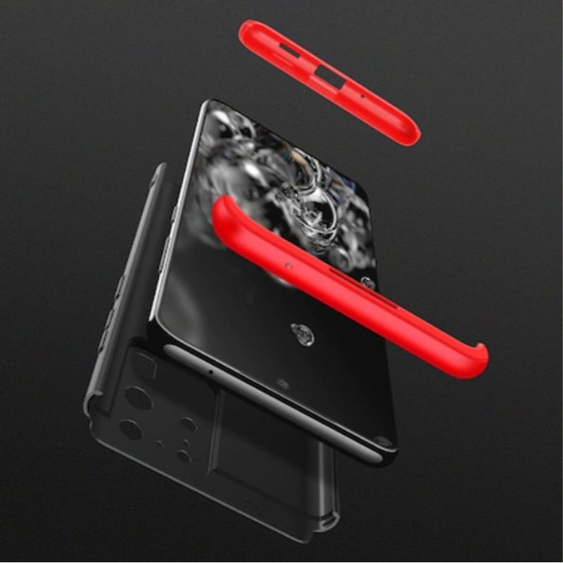 Laptop, Telefoane si Tablete - Telefoane mobile si accesorii - Accesorii Telefoane - Huse telefoane - Husa pentru Samsung Galaxy S20 Plus, FullBody 360° 3in1 Negru-Rosu - Infinity.ro