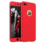 Laptop, Telefoane si Tablete - Telefoane mobile si accesorii - Accesorii Telefoane - Huse telefoane - Husa telefon Apple Iphone 8 Plus 360 ofera protectie Completa Ultrasubtire Lux Design Red + Folie Sticla - Infinity.ro