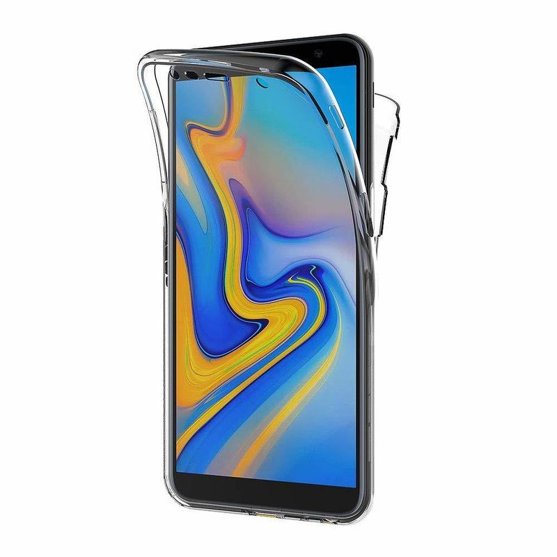 Laptop, Telefoane si Tablete - Telefoane mobile si accesorii - Accesorii Telefoane - Huse telefoane - Husa Samsung Galaxy J6 Plus (2018) Silicon TPU 360 grade (fata - spate) - transparent - Infinity.ro