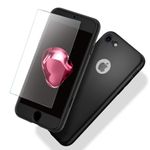 Laptop, Telefoane si Tablete - Telefoane mobile si accesorii - Accesorii Telefoane - Huse telefoane - Husa telefon Apple Iphone 7 Plus ofera protectie Subtire 3in1 Lux Design Black + Folie Sticla - Infinity.ro