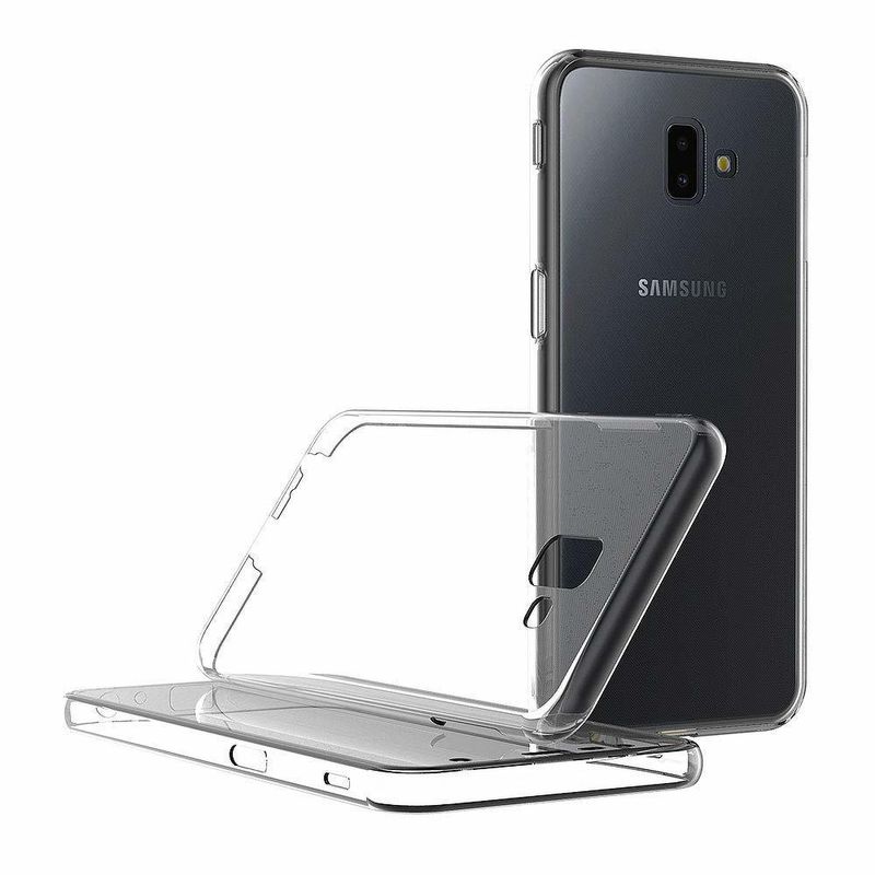 Laptop, Telefoane si Tablete - Telefoane mobile si accesorii - Accesorii Telefoane - Huse telefoane - Husa Samsung Galaxy J6 Plus (2018) Silicon TPU 360 grade (fata - spate) - transparent - Infinity.ro