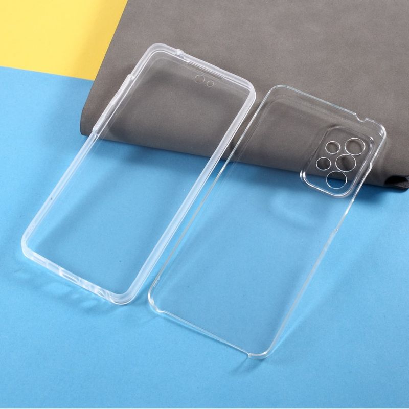 Laptop, Telefoane si Tablete - Telefoane mobile si accesorii - Accesorii Telefoane - Huse telefoane - Husa din silicon pentru Samsung Galaxy A52/s, 360°, transparenta - Infinity.ro