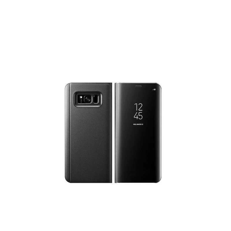 Laptop, Telefoane si Tablete - Telefoane mobile si accesorii - Accesorii Telefoane - Huse telefoane - Husa Book Mirror Effect compatibil cu Samsung Galaxy S9 Black, Acril - Infinity.ro