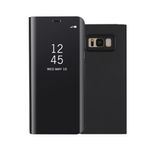 Laptop, Telefoane si Tablete - Telefoane mobile si accesorii - Accesorii Telefoane - Huse telefoane - Husa Flip Stand Mirror, Samsung Galaxy S8 Plus, Black - Infinity.ro