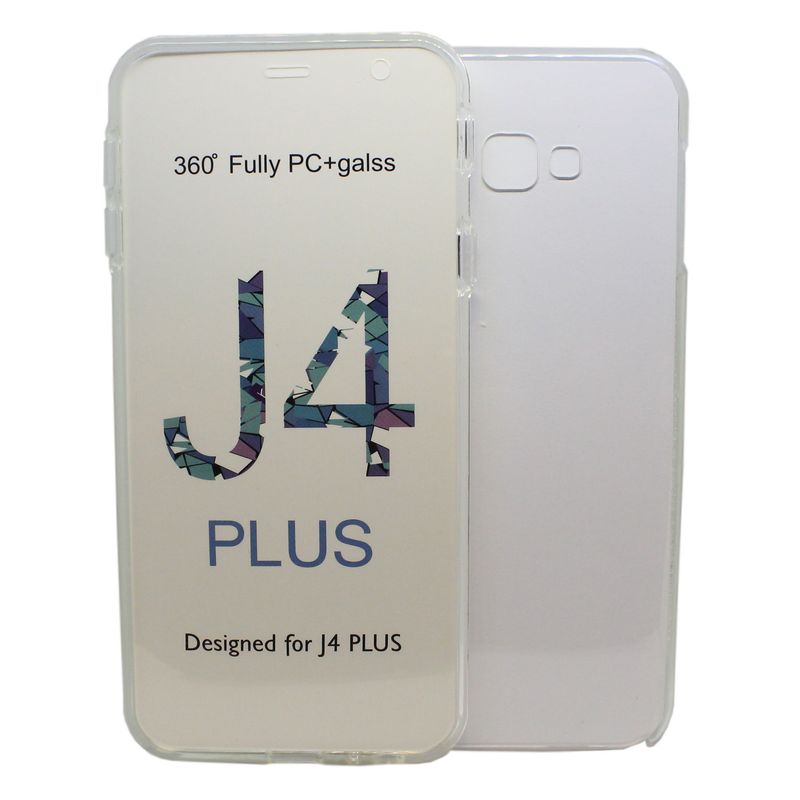Laptop, Telefoane si Tablete - Telefoane mobile si accesorii - Accesorii Telefoane - Huse telefoane - Husa Protectie 360° Fully PC & Glass (TPU + Plastic) Samsung Galaxy J4 Plus - Infinity.ro