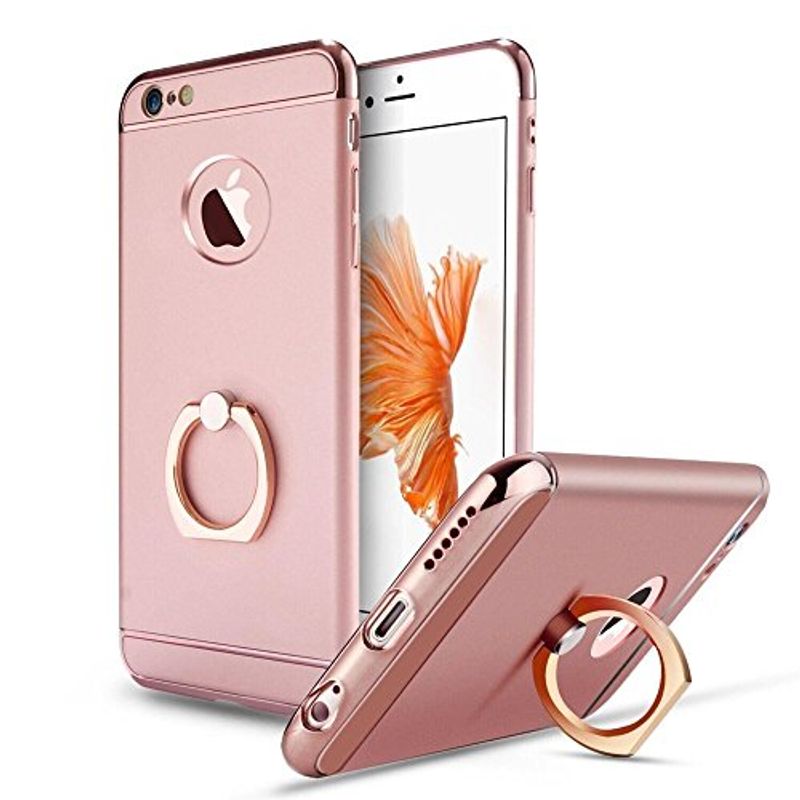 Laptop, Telefoane si Tablete - Telefoane mobile si accesorii - Accesorii Telefoane - Huse telefoane - Husa Apple iPhone 7 Plus, MyStyle Elegance Luxury 3in1 Ring Rose-Gold - Infinity.ro