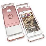 Laptop, Telefoane si Tablete - Telefoane mobile si accesorii - Accesorii Telefoane - Huse telefoane - Husa Apple iPhone 7 Plus, MyStyle Elegance Luxury 3in1 Ring Rose-Gold - Infinity.ro