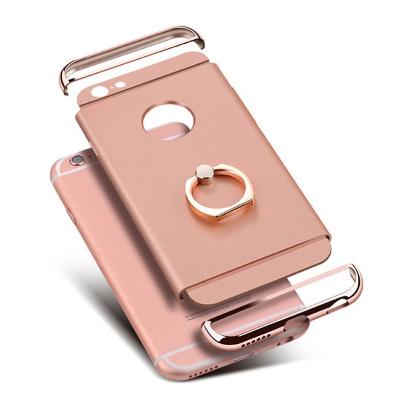 Laptop, Telefoane si Tablete - Telefoane mobile si accesorii - Accesorii Telefoane - Huse telefoane - Husa Apple iPhone 7 Plus, MyStyle Elegance Luxury 3in1 Ring Rose-Gold - Infinity.ro