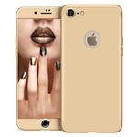 Laptop, Telefoane si Tablete - Telefoane mobile si accesorii - Accesorii Telefoane - Huse telefoane - Husa telefon Apple Iphone 7 Plus ofera protectie Subtire 3in1 Lux Design Gold + Folie Sticla - Infinity.ro