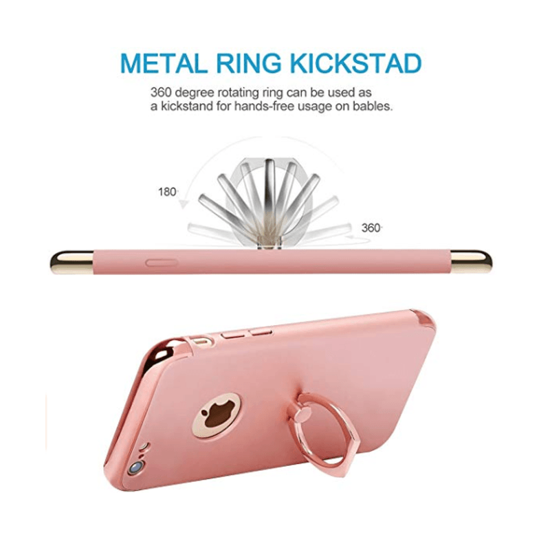Laptop, Telefoane si Tablete - Telefoane mobile si accesorii - Accesorii Telefoane - Huse telefoane - Husa Apple iPhone 7 Plus, MyStyle Elegance Luxury 3in1 Ring Rose-Gold - Infinity.ro