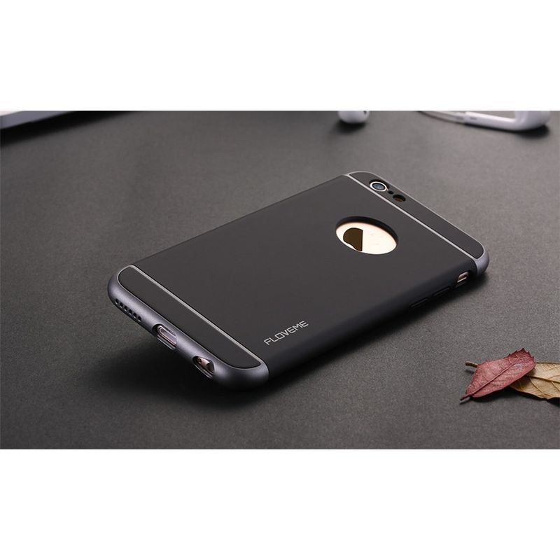 Laptop, Telefoane si Tablete - Telefoane mobile si accesorii - Accesorii Telefoane - Huse telefoane - Husa protectie Luxury 3 in 1 Hybrid pentru iPhone 6/6s, Neagra - Infinity.ro