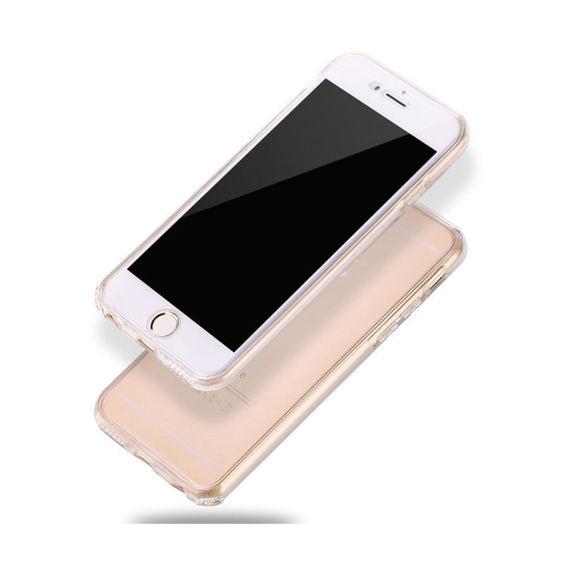 Laptop, Telefoane si Tablete - Telefoane mobile si accesorii - Accesorii Telefoane - Huse telefoane - Husa Aisi Full Cover 360° Silicon Iphone 6/6S Plus Transparent - Infinity.ro