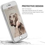 Laptop, Telefoane si Tablete - Telefoane mobile si accesorii - Accesorii Telefoane - Huse telefoane - Husa telefon Iphone 8 Plus ofera protectie 360° Ultrasubtire + Folie Sticla Silver - Infinity.ro