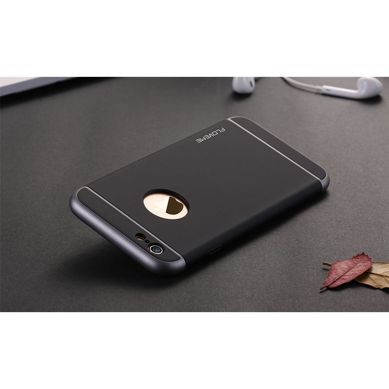 Laptop, Telefoane si Tablete - Telefoane mobile si accesorii - Accesorii Telefoane - Huse telefoane - Husa protectie Luxury 3 in 1 Hybrid pentru iPhone 6/6s, Neagra - Infinity.ro
