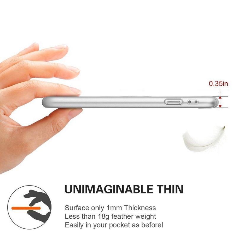 Laptop, Telefoane si Tablete - Telefoane mobile si accesorii - Accesorii Telefoane - Huse telefoane - Husa telefon Iphone 8 Plus ofera protectie 360° Ultrasubtire + Folie Sticla Silver - Infinity.ro