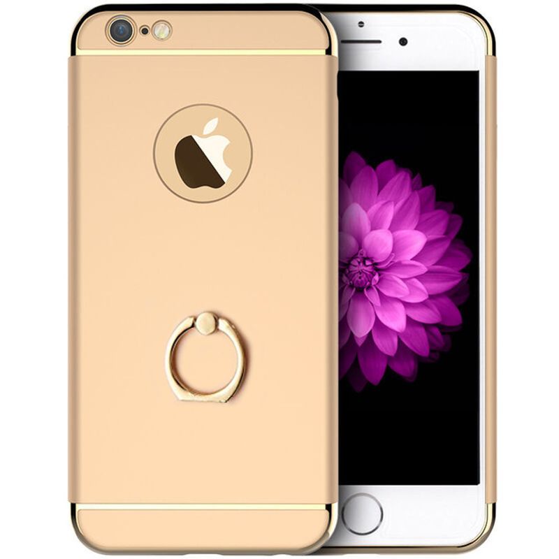 Laptop, Telefoane si Tablete - Telefoane mobile si accesorii - Accesorii Telefoane - Huse telefoane - Husa telefon Iphone 6/6S offera protectie 3in1 Ultrasubtire - Gold Matte Ring - Infinity.ro