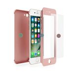 Laptop, Telefoane si Tablete - Telefoane mobile si accesorii - Accesorii Telefoane - Huse telefoane - Husa Ipaky Iphone 6/6S Full Cover 360 + folie sticla, Rose Gold - Infinity.ro