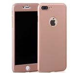 Laptop, Telefoane si Tablete - Telefoane mobile si accesorii - Accesorii Telefoane - Huse telefoane - Husa FullBody Elegance Luxury Rose - Gold pentru Apple iPhone 7 / Apple iPhone 8, acoperire 360 grade - Infinity.ro