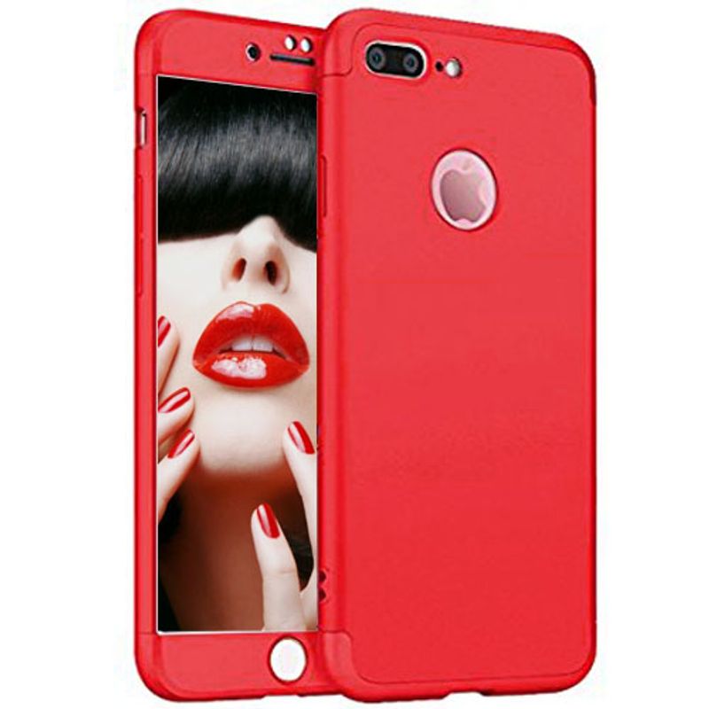 Laptop, Telefoane si Tablete - Telefoane mobile si accesorii - Accesorii Telefoane - Huse telefoane - Husa telefon Iphone 8 ofera protectie Completa 3in1 Ultrasubtire Lux Red Matte - Infinity.ro