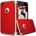 Laptop, Telefoane si Tablete - Telefoane mobile si accesorii - Accesorii Telefoane - Huse telefoane - Husa telefon Iphone 8 Plus ofera protectie 3in1 Ultrasubtire - Lux Red Matte - Infinity.ro