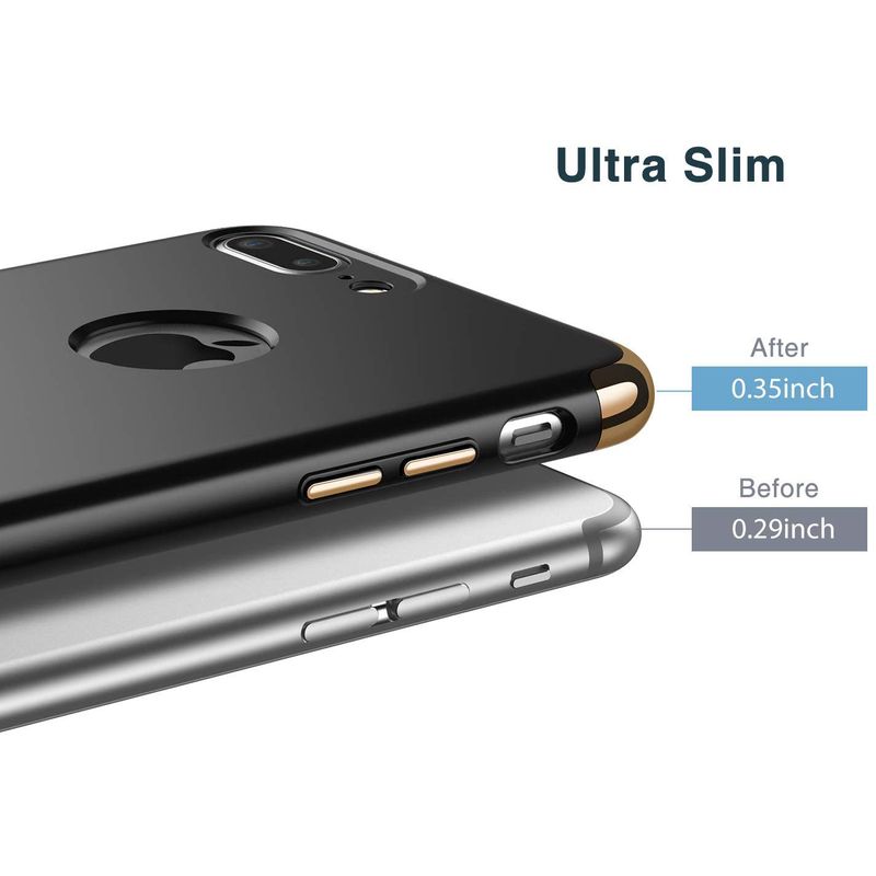 Laptop, Telefoane si Tablete - Telefoane mobile si accesorii - Accesorii Telefoane - Huse telefoane - Pachet husa Apple iPhone 6 Plus/6S Plus,MyStyle Elegance Luxury 3in1 Black, folie de sticla gratis - Infinity.ro