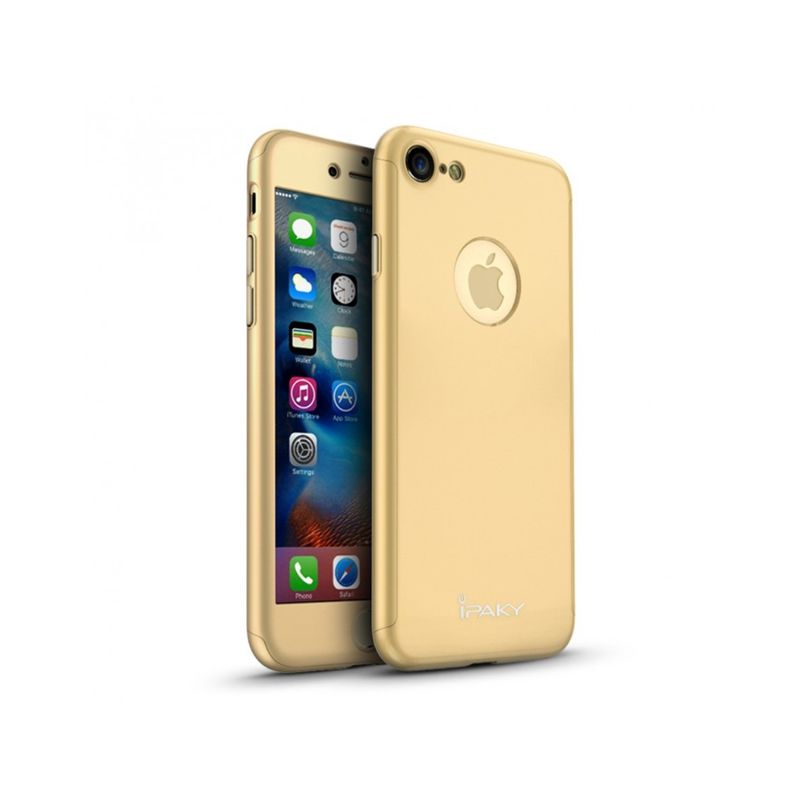 Laptop, Telefoane si Tablete - Telefoane mobile si accesorii - Accesorii Telefoane - Huse telefoane - Husa protectie completa IPAKY pentru iPhone 6 / 6s, gold - Infinity.ro