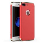 Laptop, Telefoane si Tablete - Telefoane mobile si accesorii - Accesorii Telefoane - Huse telefoane - Husa telefon Iphone 8 Plus ofera protectie 3in1 Ultrasubtire - Lux Red Matte - Infinity.ro