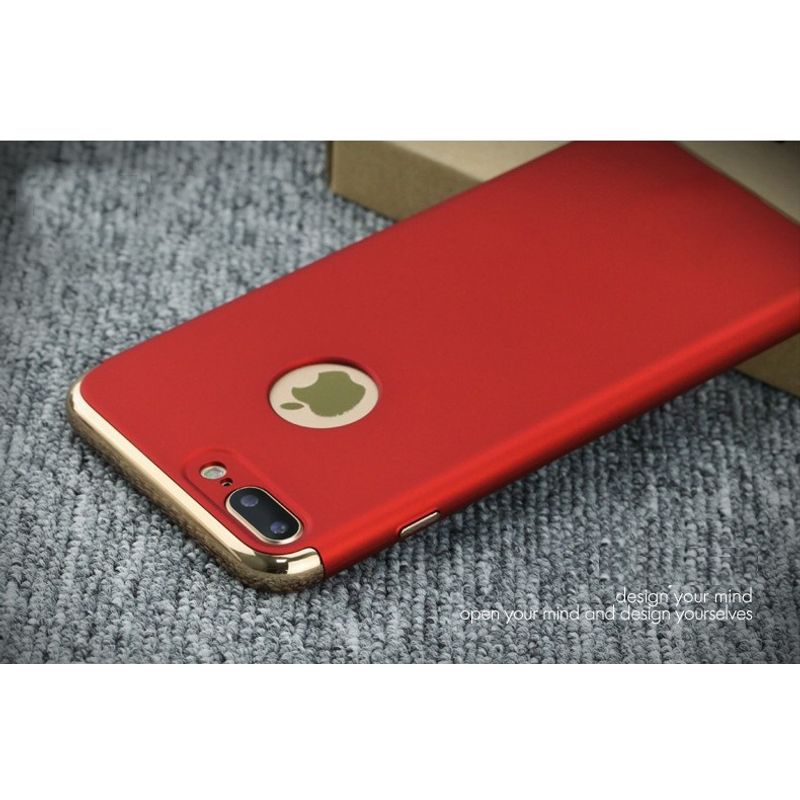 Laptop, Telefoane si Tablete - Telefoane mobile si accesorii - Accesorii Telefoane - Huse telefoane - Husa telefon Iphone 8 Plus ofera protectie 3in1 Ultrasubtire - Lux Red Matte - Infinity.ro