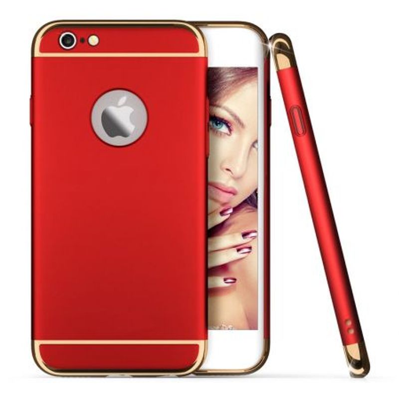 Laptop, Telefoane si Tablete - Telefoane mobile si accesorii - Accesorii Telefoane - Huse telefoane - Husa Apple iPhone 6 Plus/6S Plus, MyStyle Elegance Luxury 3in1 Red - Infinity.ro